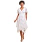 Womens Rabbit Rabbit Rabbit Split Sleeve Hanky Hem Lace Dress - image 1