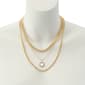 Steve Madden Stone Gem Charm Layered Necklace - image 4