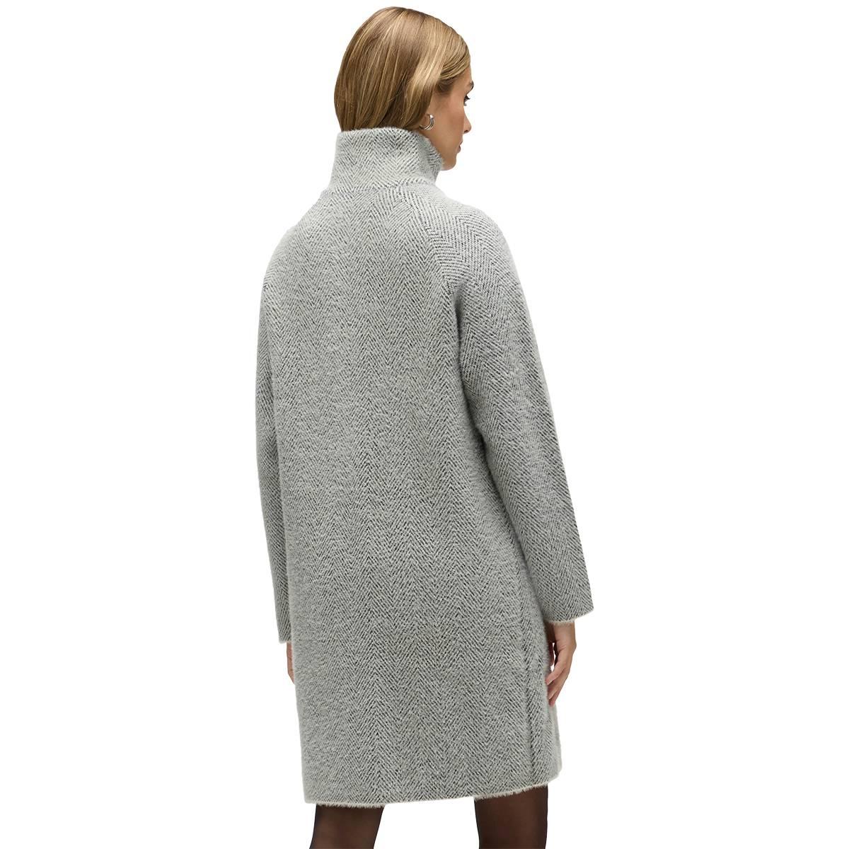 Plus Size NVLT Herringbone Eyelash Raglan Sleeve Coatigan