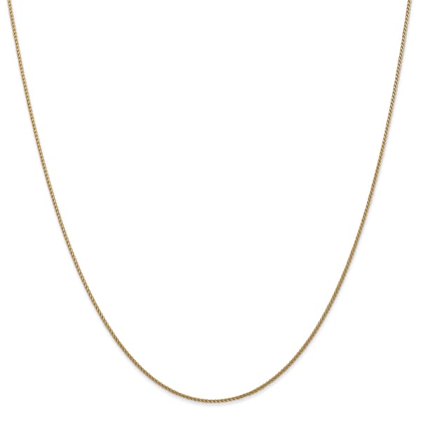 Gold Classics&#40;tm&#41; 1.0mm. 14k Solid Diamond Cut Spiga Necklace - image 