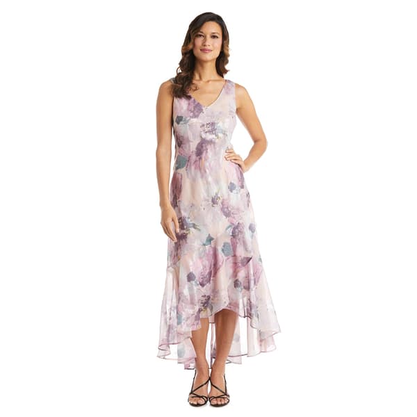 Plus Size R&M  Richards Floral Chiffon Jacket Dress