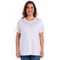 Plus Size Morning Sun Short Sleeve Studded Stars Tee - image 1