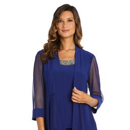 Womens R&amp;M Richards Bead Neck Pant Set