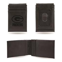 Mens NFL Green Bay Packers Faux Leather Front Pocket Wallet