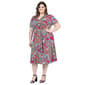 Plus Size 24/7 Comfort Apparel Paisley Tie Waist Midi Dress - image 2