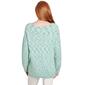 Womens Ruby Rd. Mint Condition Shimmering Pom Pom Eyelash Sweater - image 2