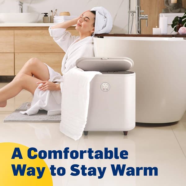 LiveFine Large Bucket Style Towel Warmer w/ LED Display