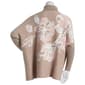 Womens Joseph A. Long Sleeve Floral Turtleneck Poncho Sweater - image 2