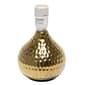 Simple Designs Hammered Gold Drip Mini Table Lamp - image 2