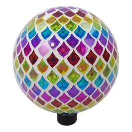 Alpine Multicolor Mosaic Teardrop Glass Gazing Globe