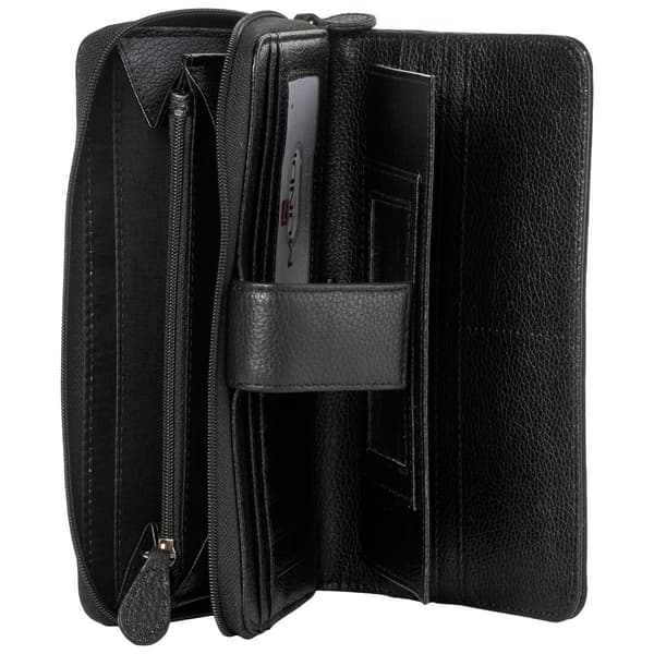 Womens Mundi Rio Clear Black Clutch