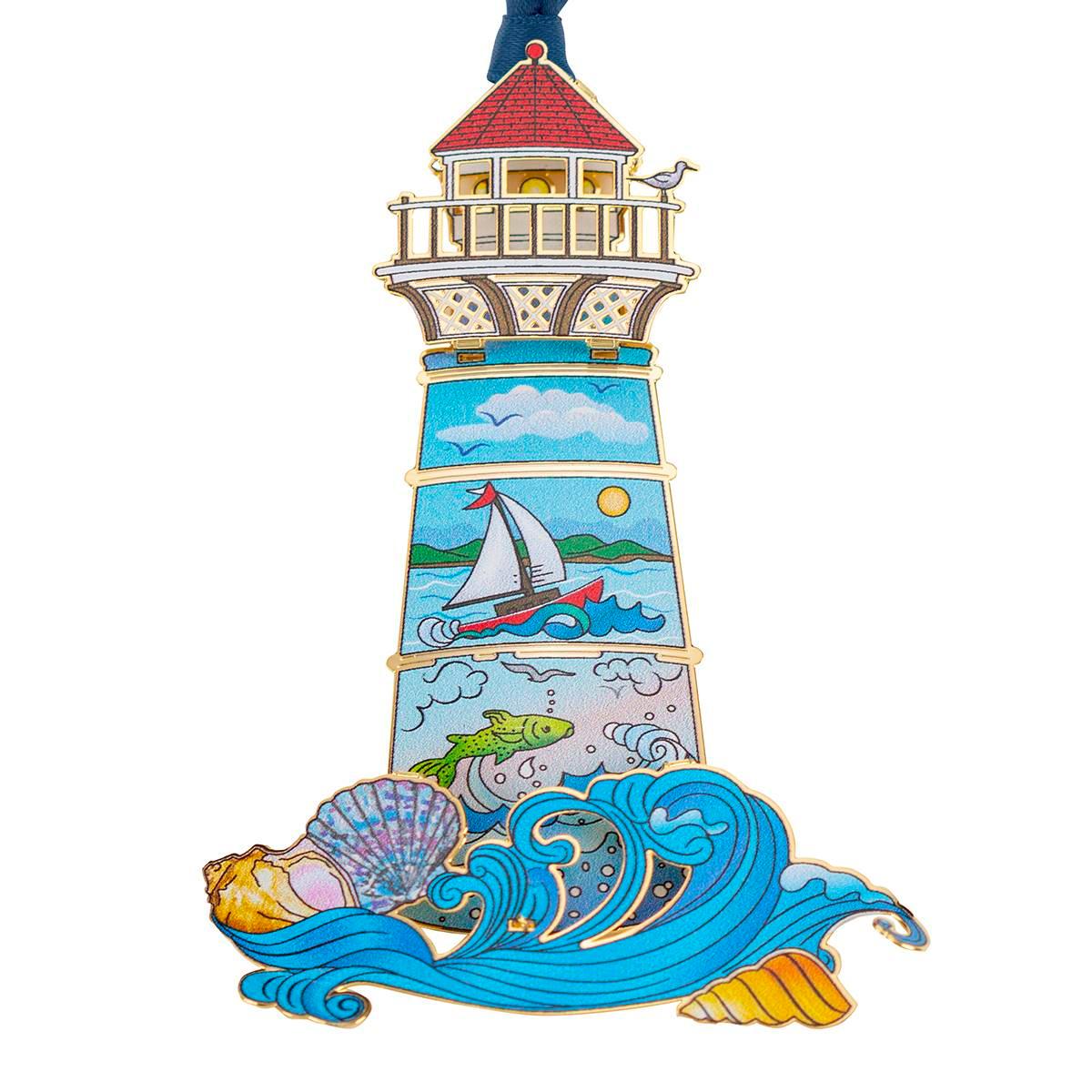 Beacon Design Lighthouse Seascape Ornament