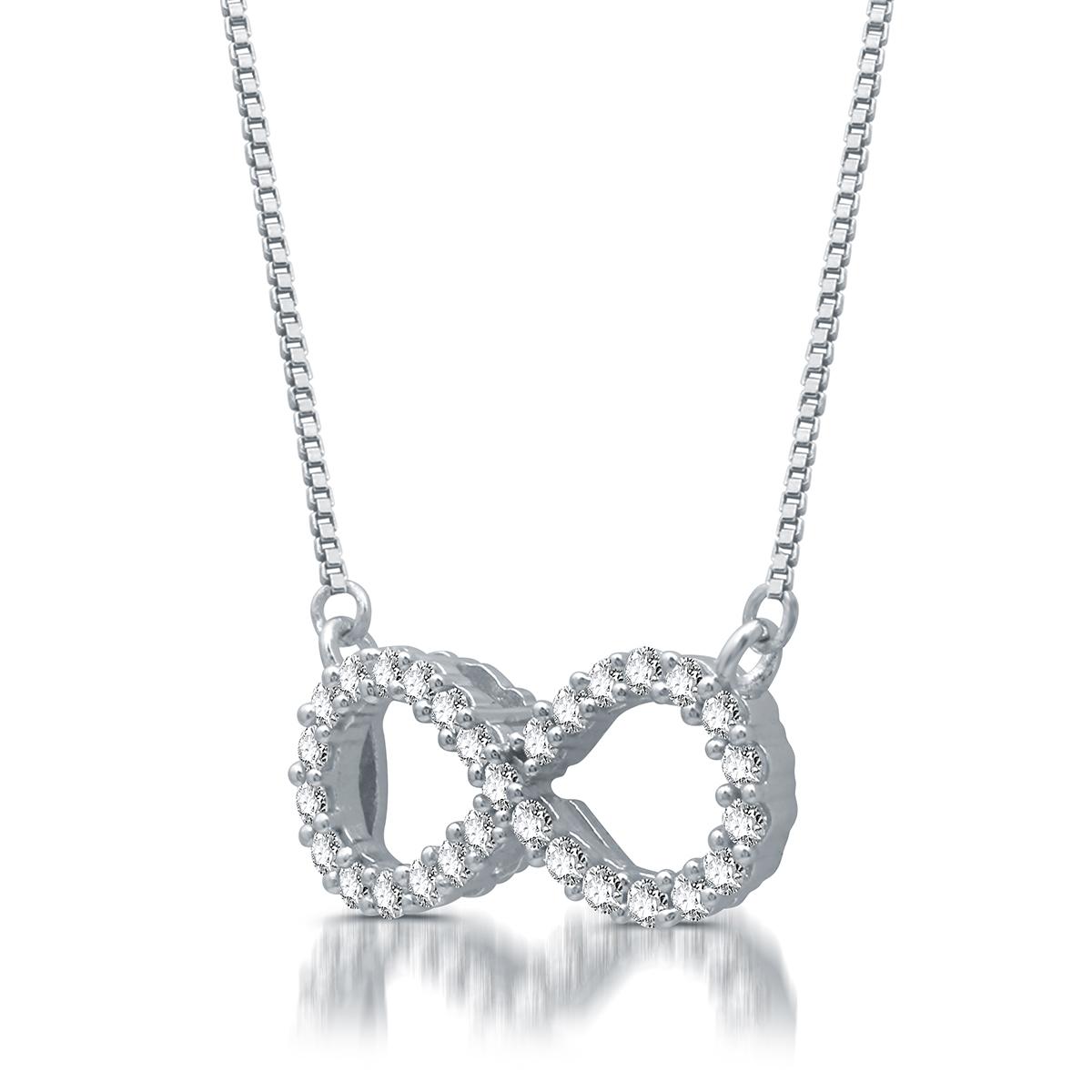 Nova Star® Sterling Silver 1/4ctw. Lab Grown Diamond Pendant