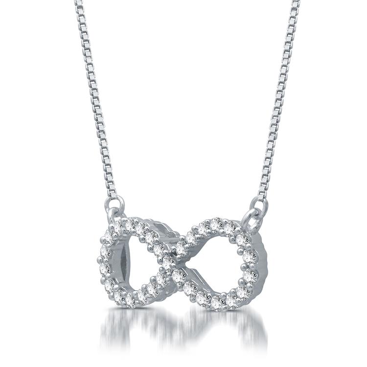 Nova Star® Sterling Silver 1/4ctw. Lab Grown Diamond Pendant