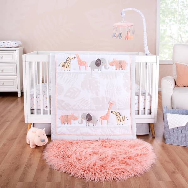 Trend Lab&#174; 3pc. Reversible Sweet Jungle Crib Bedding Set