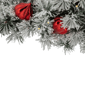 Northlight 3ft. Warm White LED Snowy Bristle Pine Christmas Swag - image 4