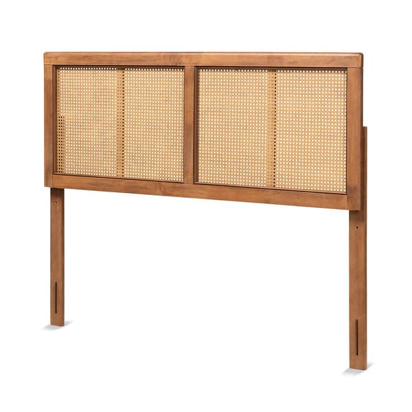 Baxton Studio Gilbert Ash Walnut Finished Wood Headboard - image 