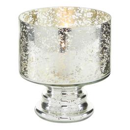 9th & Pike&#40;R&#41; Clear Glass Contemporary Candle Holder