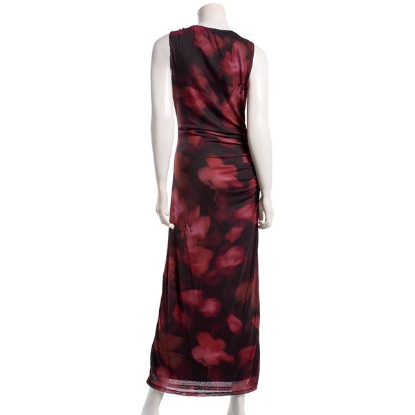 Juniors Madden Girl Mesh Sleeveless Scoop Neck Maxi Dress - Black