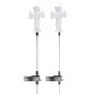 Alpine Solar Cross Garden Stake w/ LED Light - Set of 2 - image 2