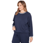Plus Size Ruby Rd. Jetsetter Bubble Hem Sweatshirt - image 3