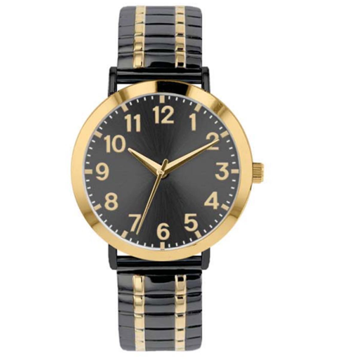 Mens Gunmetal Sunray Dial Analog-Quartz Watch -...