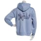 Juniors No Comment Fleece Foil Screen Pull Over Hoodie - Eventide - image 3