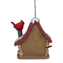 Northlight Seasonal 7in. Christmas Birdhouse with Cardinals