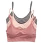 Womens Laura Ashley 3Pk Seamless Swiss Dot Bralette  w/Logo - image 2