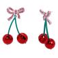 Betsey Johnson Sweetheart Cherry Drop Earrings - image 2