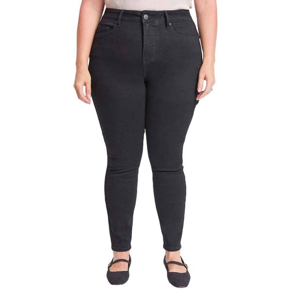 Plus Size Royalty 1 Button 5 Pckt High Rise Basic Jeans - image 