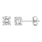 Nova Star(R) White Gold Lab Grown Diamond Solitaire Stud Earrings - image 1