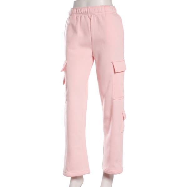 Juniors Derek Heart Multi Cargo Pocket Wide Leg Fleece Sweatpants - image 