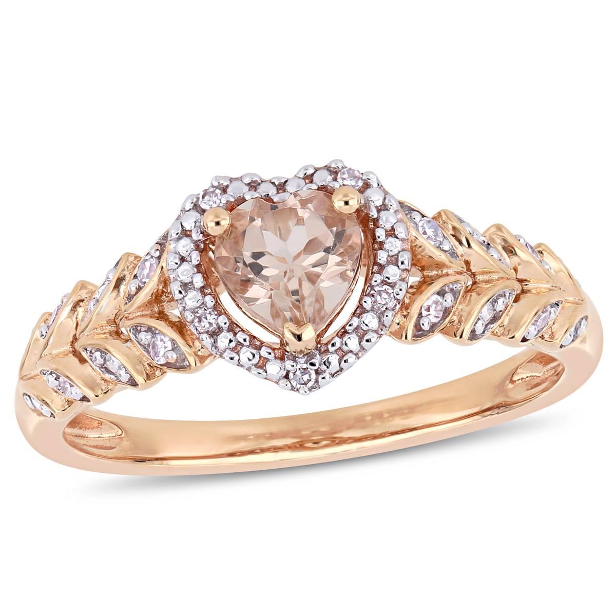 Gemstone Classics™ 10kt. Rose Heart Engagement Ring
