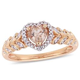 Gemstone Classics&#40;tm&#41; 10kt. Rose Heart Engagement Ring
