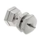Mens Lynx Stainless Steel Mano Stud Hex Black Diamond Earring - image 3