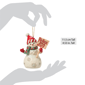 Jim Shore Heartwood Creek Snowman Peace & Joy Christmas Ornament - image 5