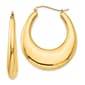 Gold Classics(tm) 22mm 14kt. Gold Polished Hoop Earrings - image 1