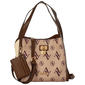 Womens Adrienne Vittadini Logo Satchel With Card Case - image 1