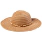 Womens Madd Hatter Split Back Floppy Hat w/Bead Band - image 1