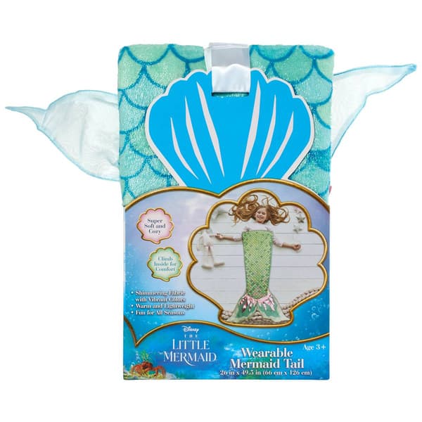 Disney Little Mermaid Princess Tail Throw - image 