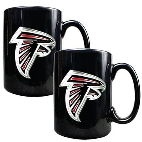 NFL Atlanta Falcons 2pc. Coffee Mug Set - Black - image 