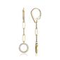 Forever Facets 18kt. Gold Over Sterling Paperclip Drop Earrings - image 1