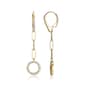 Forever Facets 18kt. Gold Over Sterling Paperclip Drop Earrings - image 1