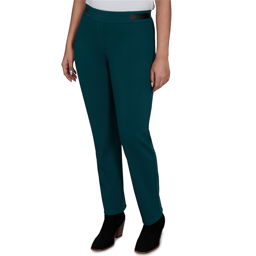 Womens Emaline Feminine Mystique Solid Pull On Straight Leg Pants