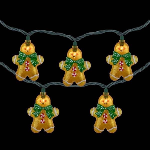 Northlight Seasonal 10ct. Gingerbread Man Christmas Lights