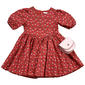 Girls (4-6x) BTween(R) Puff Sleeve Floral Poplin Dress w/ Purse - image 1