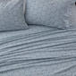 Freshfolds Turkish Cotton Blue Snowflake Flannel 4pc. Sheet Set - image 4