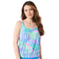 Womens Beach House Brandy Textured Tankini Top - image 1