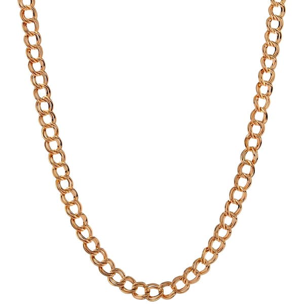 Design Collection 24in. Gold-Tone Double Link Chain Necklace - image 